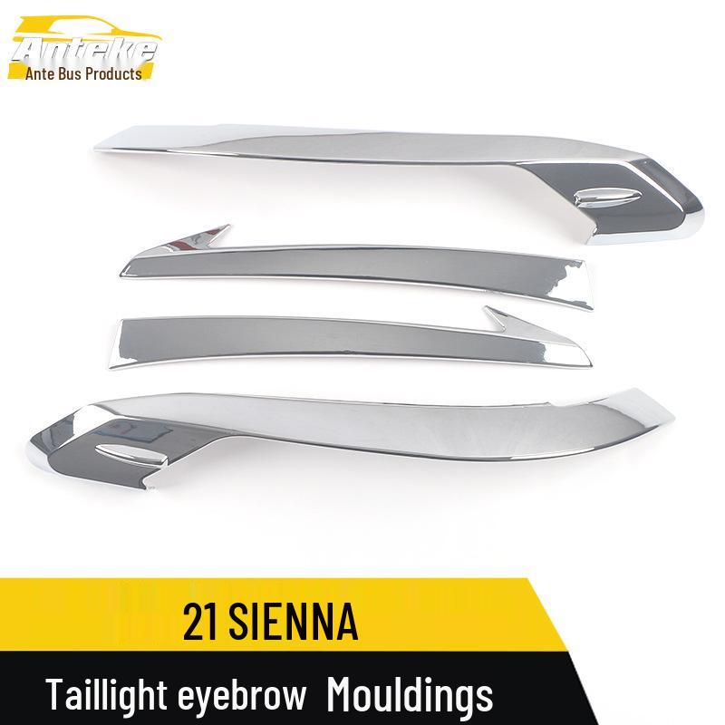 21 Siennas Taillight and Trunk Light Cover Trim for Exterior Modification
