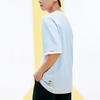 Anta Футболка X SmileyWorld Joint Series с принтом букв и смайлом, круглым вырезом и короткими рукавами, топы унисекс, облачно-синяя 152328142-3
