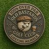 Over Par Old Bastards Golf Coin Humorous Golfer Gift,Novelty Golf Ball Marker Funny Golf Accessories for Men Women