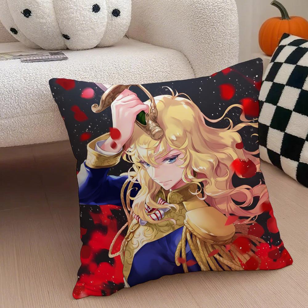 Androgynous Noble RRosa De VVersalhes Oscar Cushion Cover Throw Pillow Cover Hidden Button Durable Polyester Chair Cushion