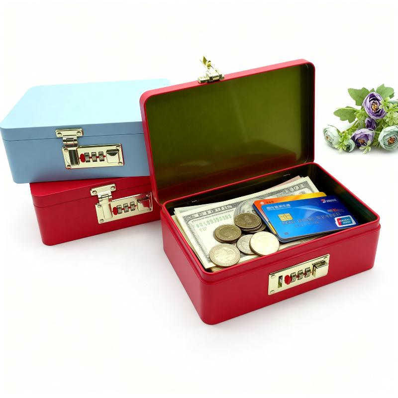 Iron Password Lock Coin Bank Retro Piggy Bank Metal Money Box with Lock for Children Students Secure Financial Gift for Home Decor