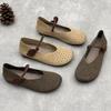 GKTINOO Hollow-out Breathable Genuine Leather Flats Spring/summer 2025 New Soft Soled Comfortable Cowhide Women's Shoes
