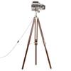 VidaXL Tripod Floor Lamp Standing Lamp Cinema Projector Adjustable Height Living Room Home Interior 180 Cm Wood of 286106