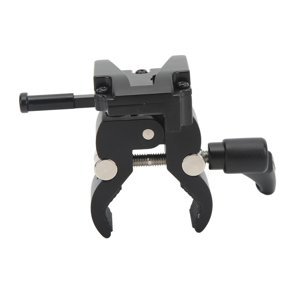 V Lock Battery Adapter with Crab Clamp Aluminum Alloy Mount Accessories for Tripod Light Stand Rod