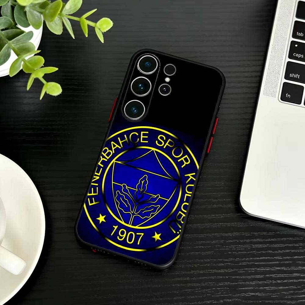 Крутой чехол для телефона с узором L-Турция Фенербахче для Samsung S26, S25, S24, S23, S22, S21, S20, Ultra, Plus, FE Черный Мягкий чехол