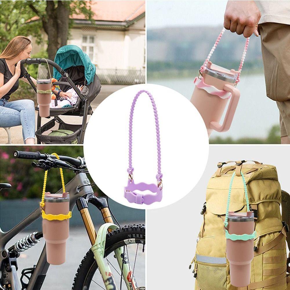 Silicone Water Bottle Handle Soft Water Bottle Lanyard for Stanley Cup for Stanley Cup Accessories