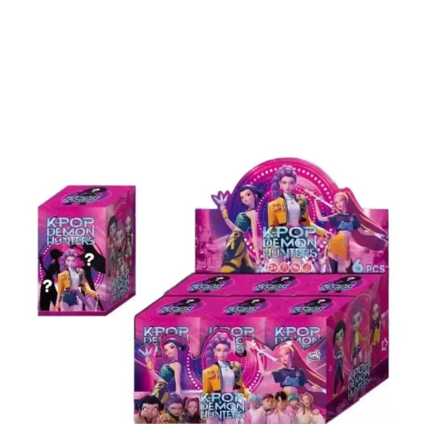 @!Аниме K-pop фигурка Охотники на демонов Модель Игрушка-сюрприз Мультяшные игровые аксессуары Украшение стола Коллекционная модель для подарка ребенку