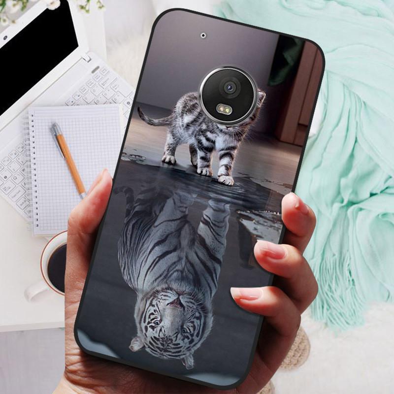 Чехол для Motorola Moto G5 Plus Черный Чехол Лев Волк Силиконовый Мягкий Задний Чехол Для Moto G5 Plus Чехол для Телефона G5+ Защитный Корпус