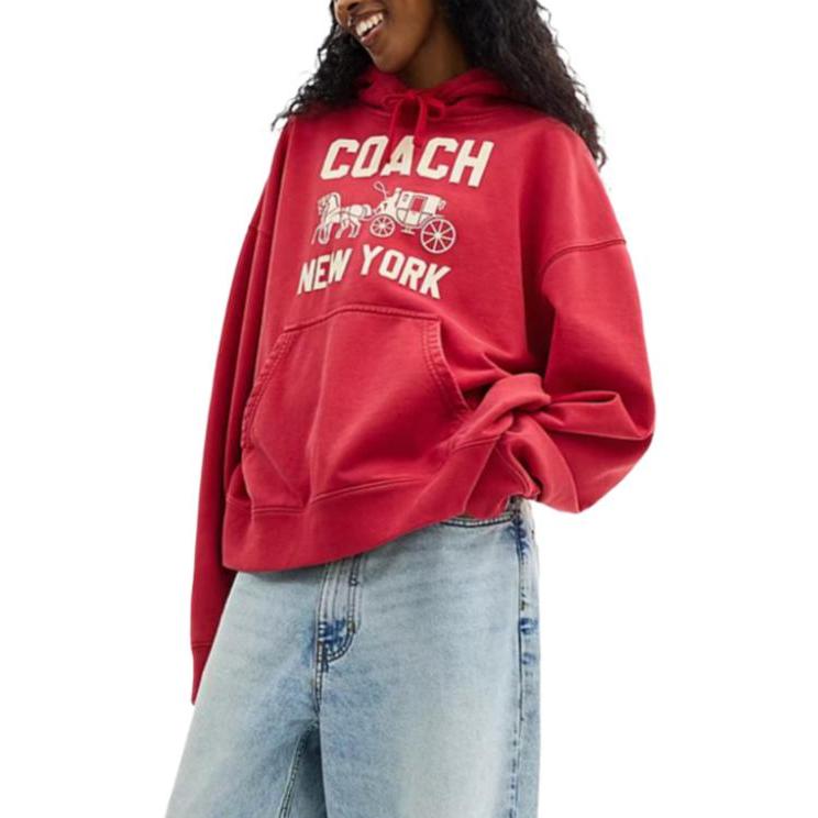 Coach Свободный крой Худи Унисекс худи CBD23-RED