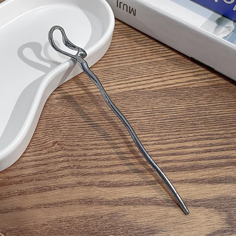 Национальный стиль Новая китайская заколка для волос Жидкий металл Бабочка Заколка Полумесяц Набор Бриллианты Винтаж Бамбуковые сочленения Кисточка Заколка для волос Прическа Заколка