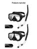 Snorkeling Set: Wide-View Mask & Semi-Dry Breathing Tube - Silicone Diving Goggles 2-Piece Kit