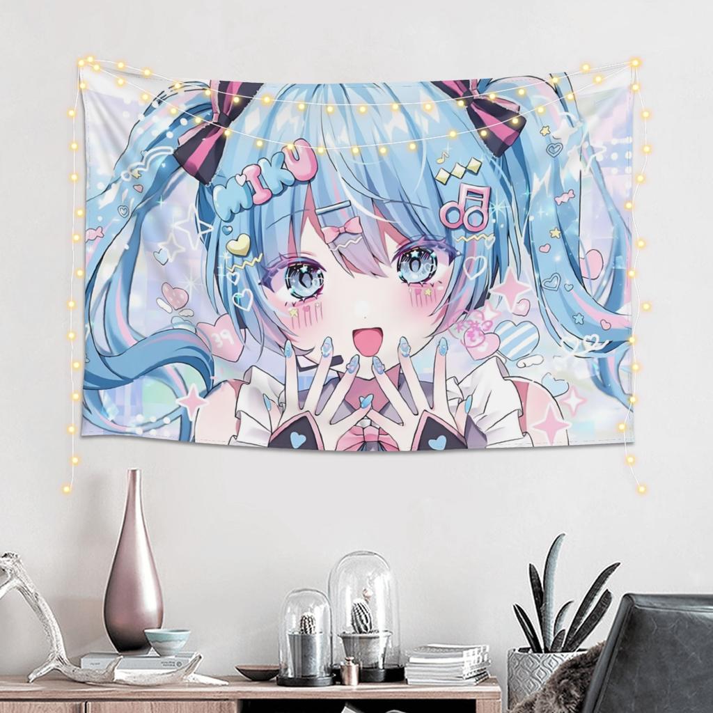 Colorful Anime Girl Tapestry Room decoration Home Decoration Tapestry Decor Accessories Cute Room Decor
