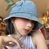 Vintage Pocket Sun Hats Travel Fisherman Cap New Denim Bucket Hat  Unisex