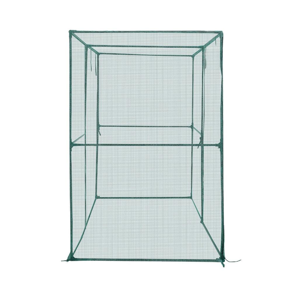 Crop Cage, 2.39 x 1.2 x 1.8 m Plant Protection Tent with Zippered Door, Wind-Resistant Tall Crop Cage, Easy to Install, Outdoor Raised Bed Cover,