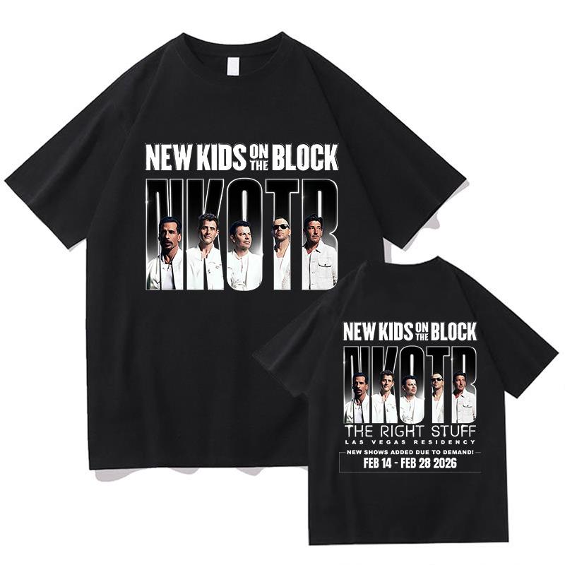 The Right Stuff Las Vegas Graphic T Shirts Cotton New Kids On The Block Nkotb Tshirts Short Sleeve Harajuku Tshirts Streetwear