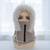 with Drawstring Winter Thermal Mask Windproof Winter Balaclava Hat  Snow Sports