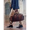 Full Grain Leather Travel Duffel Bag: Weekender Carry-on