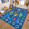 Cute Cartoon Educational Pattern Carpet Non Slip Soft Rug For Kids Room Playroom Living Room Bedroom Home Decor Children Use