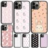 Милый Чехол-Заяц для iPhone 17 Air 14 13 12 16Pro Max 15 Plus Max Обложка Shell coque
