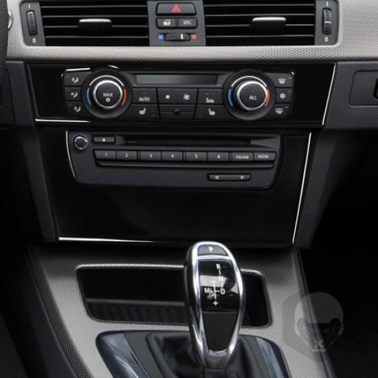 Piano Black Center Console A/C CD Panel Cover For BMW 3 Series E90 E92 2005-2012