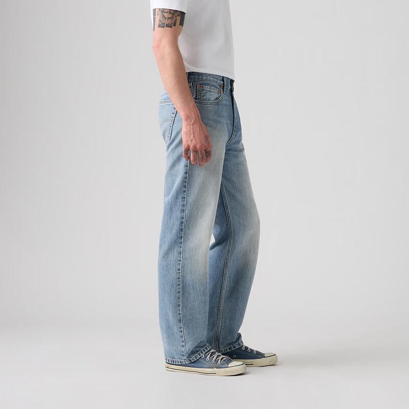 Levi's Мужские джинсы 565 потертые свободные прямого кроя