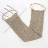 Back Wash Strap Exfoliating Sponge Back Natural Hemp Horsehair Gloves For Back Body Bath Shower Men Women Tw