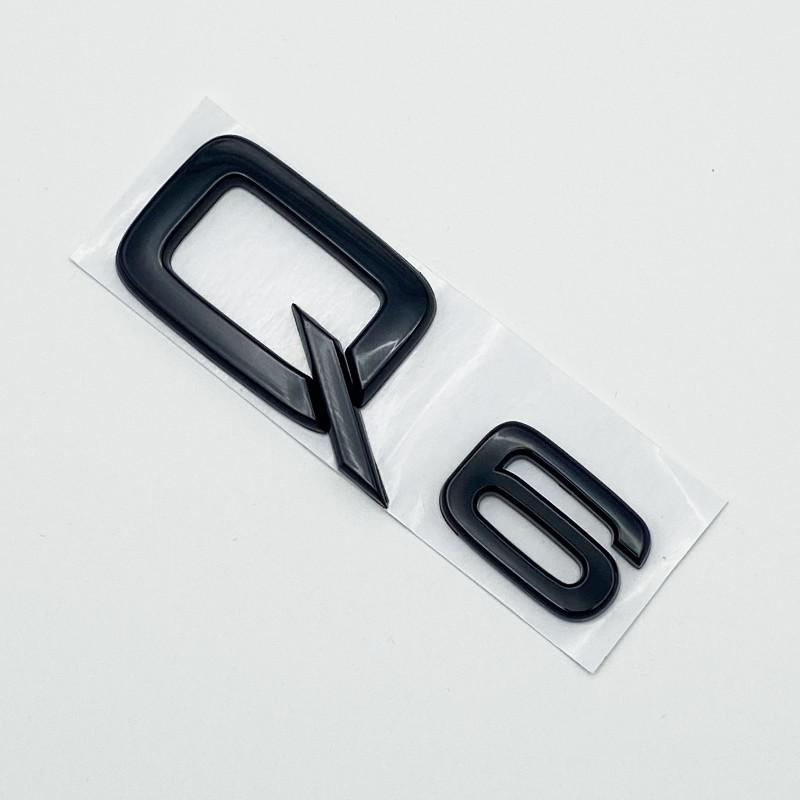 3D ABS Numbers Letters Q2 Q3 Q4 Q5 Q6 Q7 Q8 Emblem for 181a Q series Car Fender Trunk Rear Logo Sticker Black Silvera181