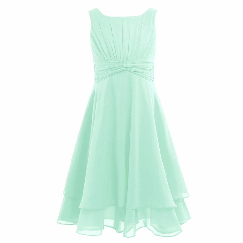 Платье с цветочным узором для девочек, шифоновое завязанное платье принцессы с высокой талией, детское праздничное платье для подростков, вечерние платья для выпускного вечера на день рождения