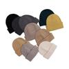 Inner Mongolia Wool Knit Hats: Unisex Solid Color Beanies for Autumn and Winter Warmth