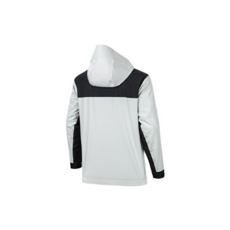 Anta Водонепроницаемая куртка с капюшоном и длинными рукавами с логотипом Color Block Hard Shell, куртка унисекс, светло-зеленая 952317601-4