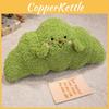 Croissant Cute Plush Pillow With Embroidery Design For Daily Bedroom Sleeping