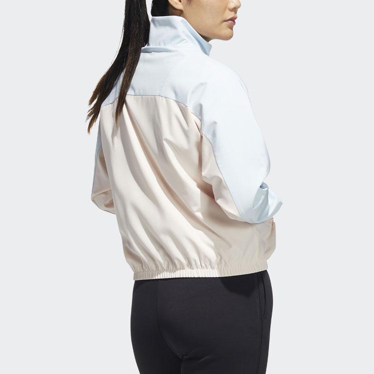 Adidas CNY Лоскутная спортивная куртка Женские топы Светло-голубые HC2800