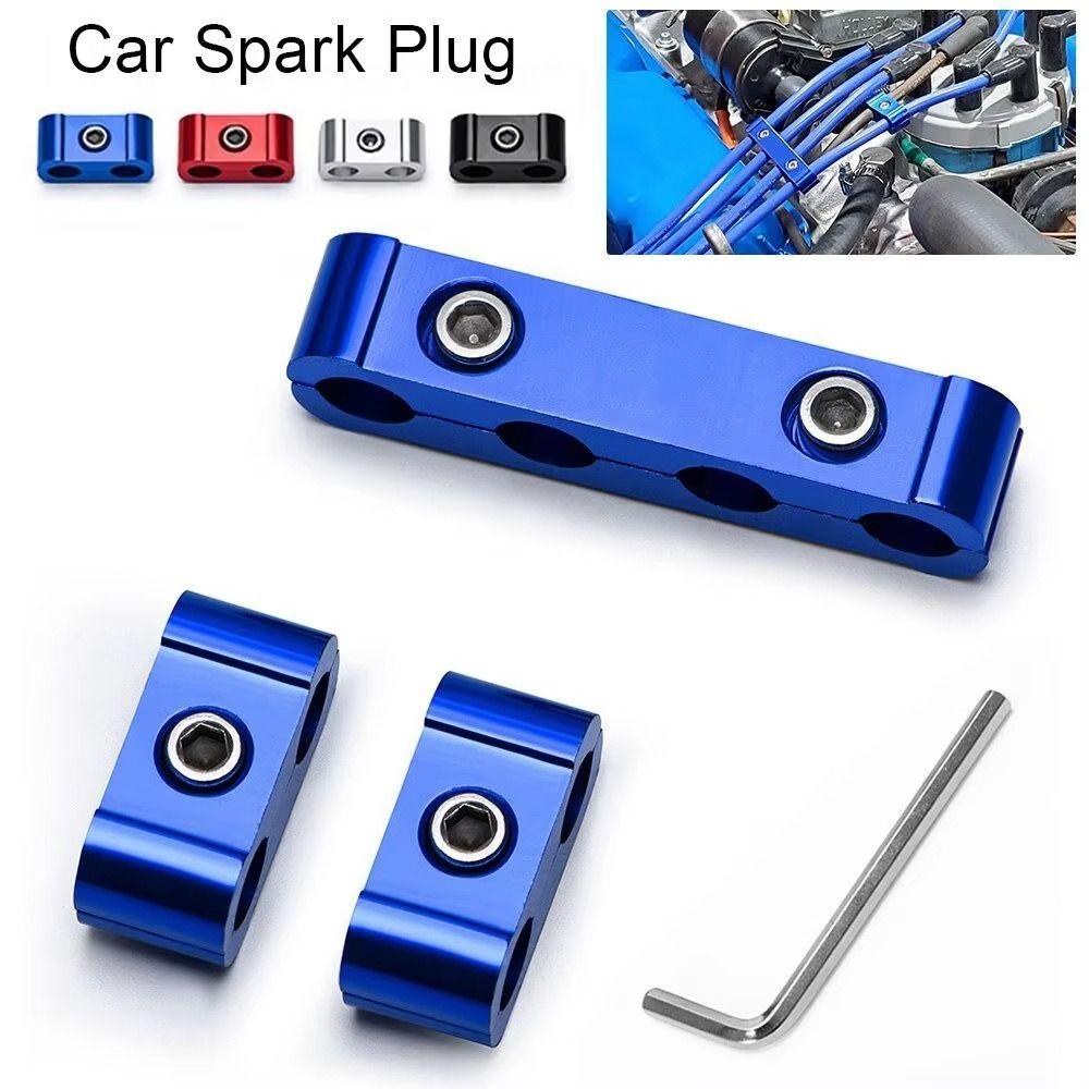 3pcs Cable Management Spark Plug Wire Dividers Three Dividers Spark Plug Wire Clamp Car Maintenance