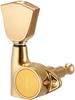 Scud Rotomatic Type Metal Keystone 6 String Side Bulk Gold Peg, Knob, 05192G-BL