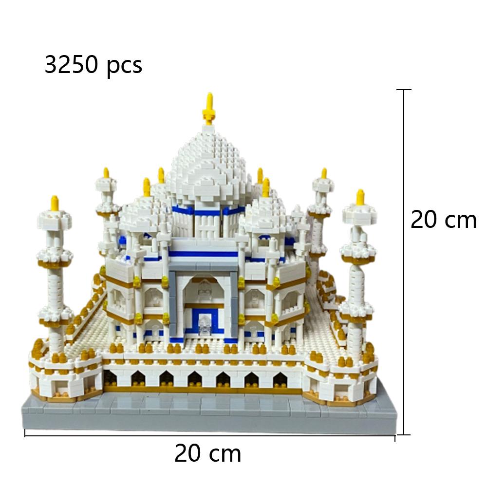 Knew Built Indian Taj Mahal Model Toys Micro Mini Building Blocks For Adults Assemble Decoration City Famous Architecture Bricks