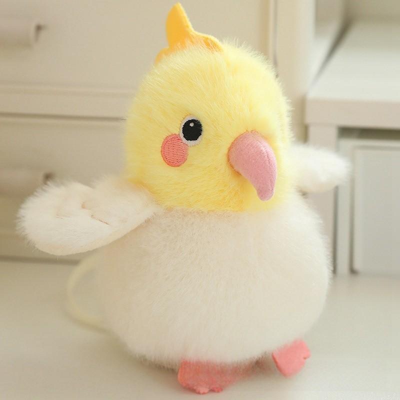 Crow Kingfisher Parrot Cute Bird Plush Toy Magnet Shoulder Play Home Decor Doll