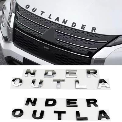 Автомобильные 3D ABS буквы логотипа наклейки наклейка для OUTLANDER 2023 2024 2025 автомобиль передняя голова капот алфавит эмблема значок наклейки