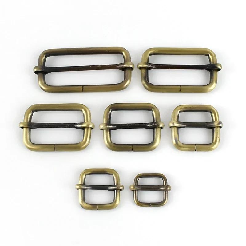 5/10 шт. 13-50 мм Пряжки для ремня Роликовая Металлическая Пряжка со штифтом Трехщелевая Пряжка Регулятор Застежка Ремешок для сумки DIY Аксессуары для одежды