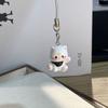 Resin Cute Kitten Pendants DIY Cute Keychain New Waving Cat Keychain  Home Desktop Decoration