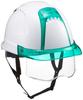 TOYO SAFETY Shielded Helmet Venti Plus with Styrofoam White/Green/Clear No.391F-G-C