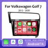 2K Screen Android 14 Car GPS Radio Multimedia For Volkswagen Golf 7 2012 - 2020 Car Radio Multimedia Video Player Navigation