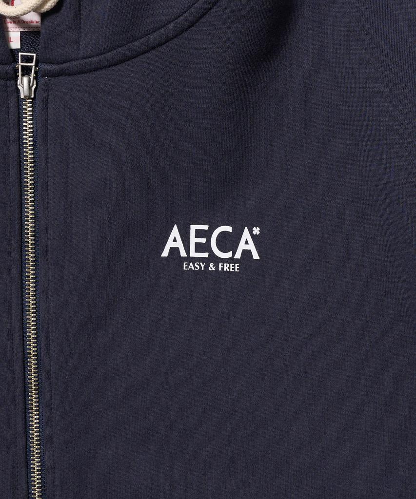Толстовка на молнии Aeca Aeca Signature - Темно-синяя
