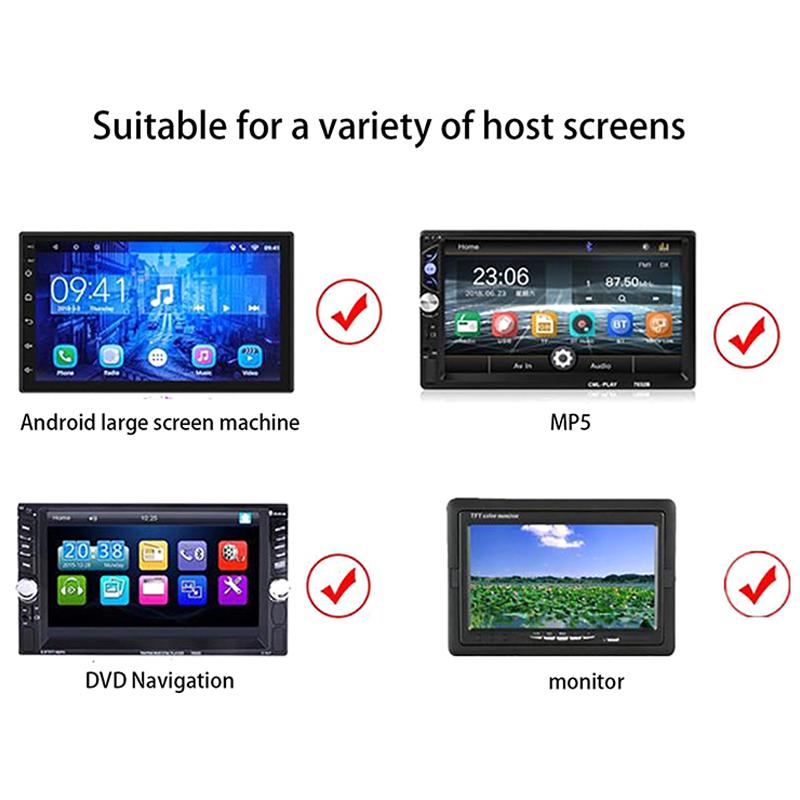 Led Night Vision Car Rear View Camera With Video Cable Universal Reverse Camera Color Image Waterproof Auto Backup Monitor Hd