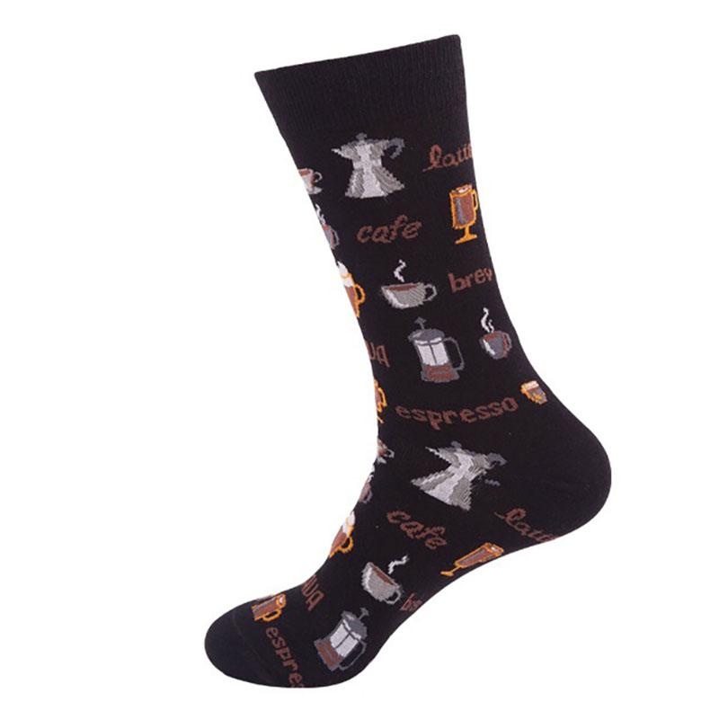 1 пара новых модных повседневных носков Happy для мужчин, женские носки средней длины в стиле хип-хоп с ромбическими точками