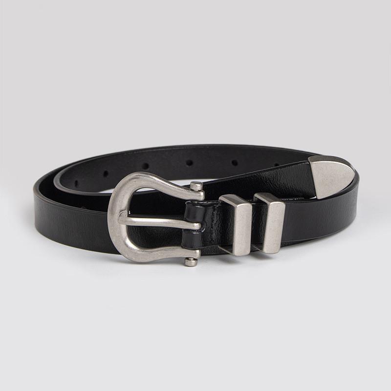 Premium Cowhide Dress Belt For Women With Metal Pin Buckle For Work And Casual