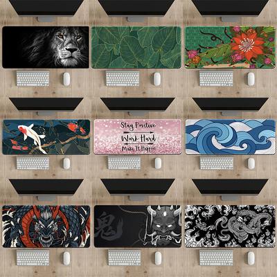 Коврик для мыши с утолщенным краем, фиксатор, компьютерный коврик для стола, офисный коврик для учебы, большой нескользящий коврик для клавиатуры