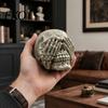 Durable Skull Statue Halloween Figurine, Hear See Speak No Evil Skeleton Head Neither Listening Nor Seeing Statue, Gothic Resin Home Decor for