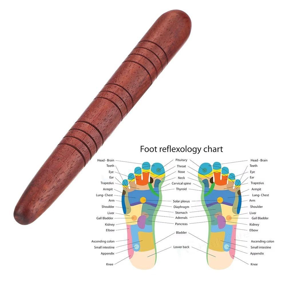Portable Dial Stick Wooden Massage Stick New Acupoint Stick