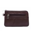 Cowhide Zipper Bag Retro Simple Coin Bag Storage Mini Bag