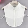 Fashion Chiffon White Fake Collar for Women Female Shirt False Collar Ladies Detachable Collar Sweater Dress Shirt Blouse Top